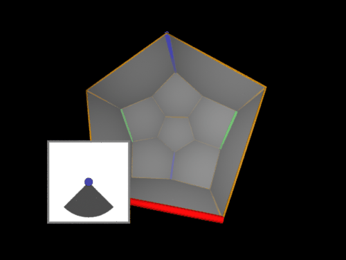 In hyperbolic 3D space dodecahedra can have right corners.