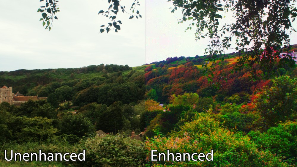 color enhanced photo